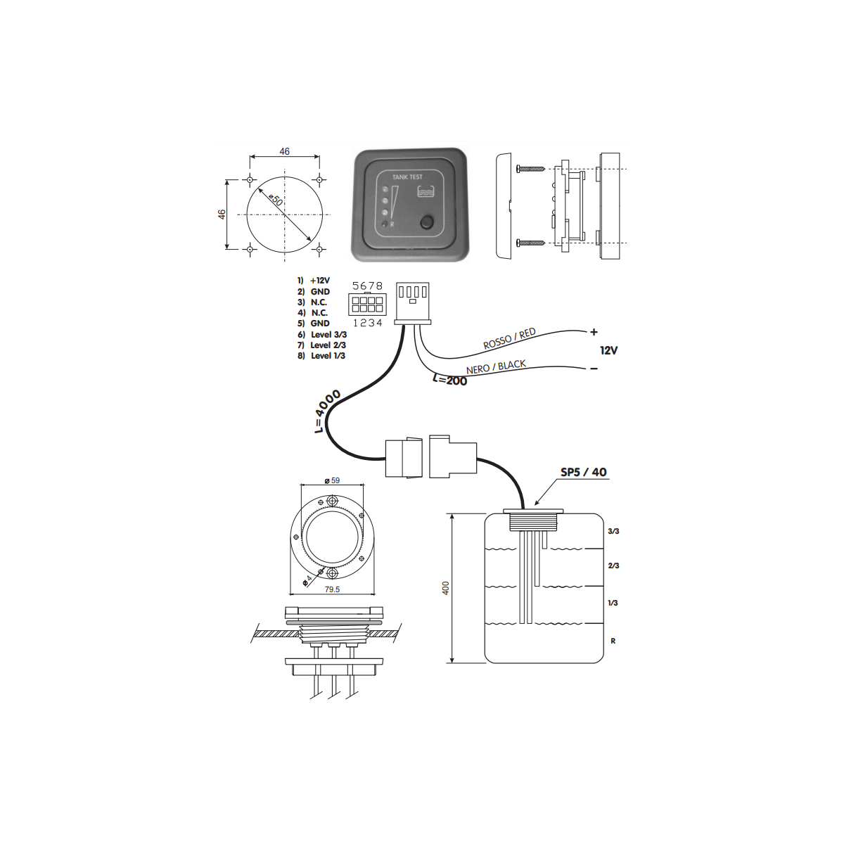CBE Testpanel MTT/M bruin drinkwaterniveau-indicator meter Kit