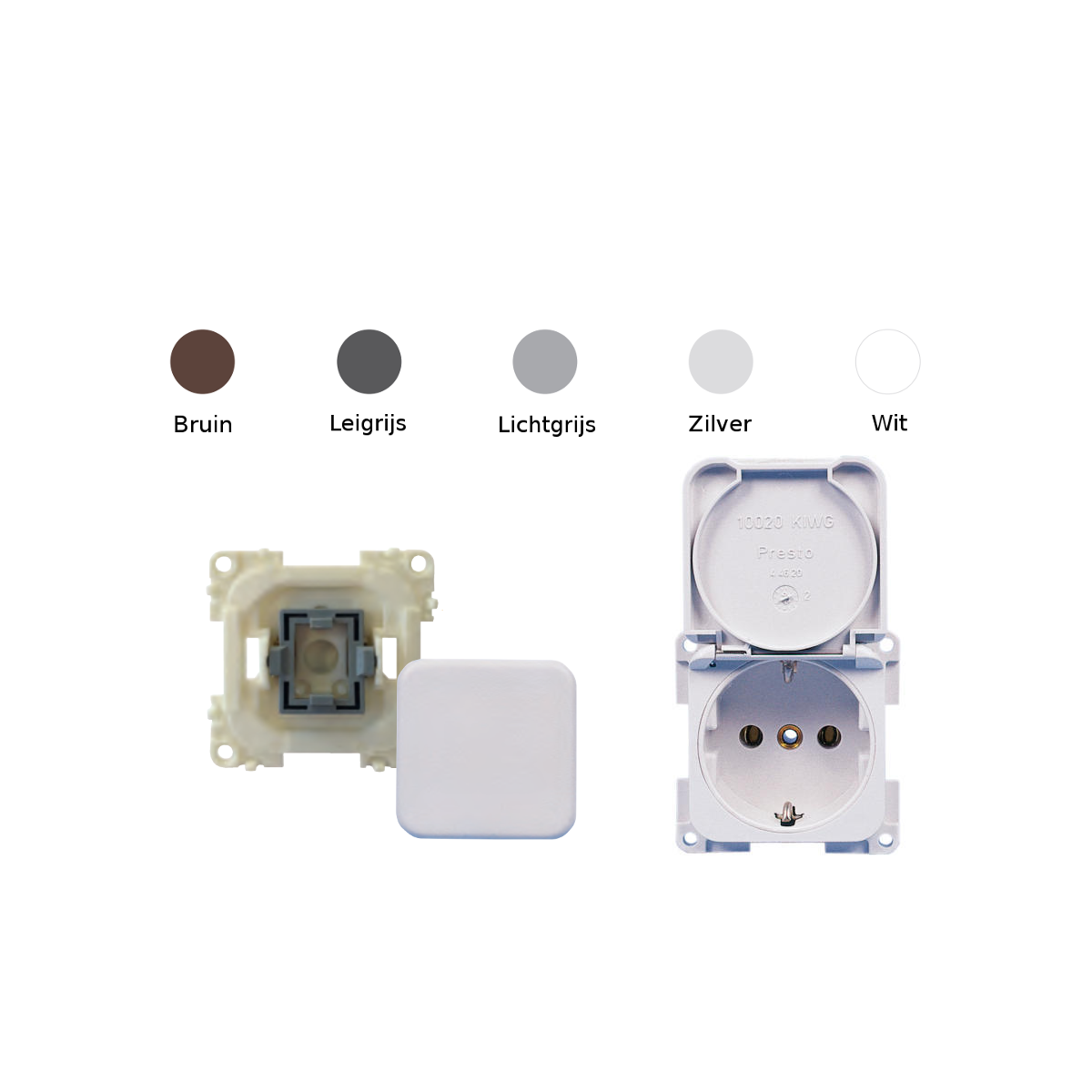 PRESTO 10000 serie schakelaar of stopcontact