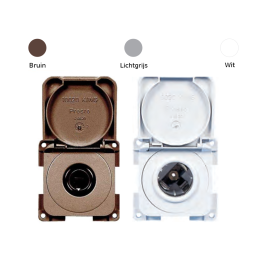 PRESTO 10000 Ingebouw contactdoos 12V met deksel (voor