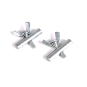 Sluitstuk peesrail Ø7mm, 2 stuks