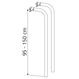 Thule lift optionele set hoogte 95-150 cm