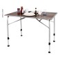 Campingtafel LEVI 100x68x59 / 72cm in houtlook