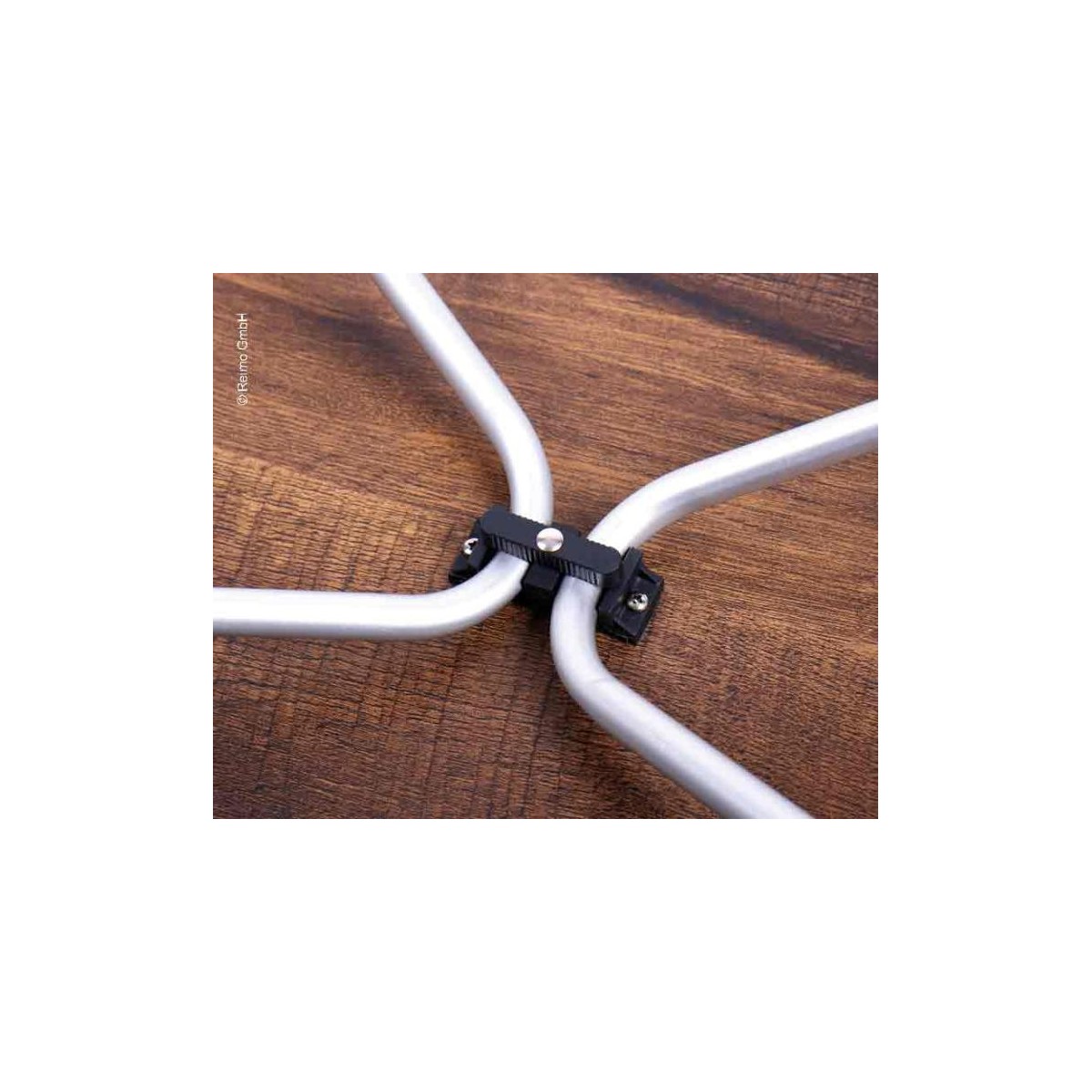 Campingtafel LEVI 100x68x59 / 72cm in houtlook