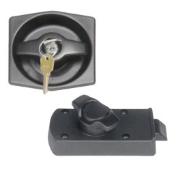 Zwart polyamide buitenhandvat met 2 sleutels of binnen slot