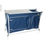Campingkeuken Cuccina Quick met spoelbak blauw