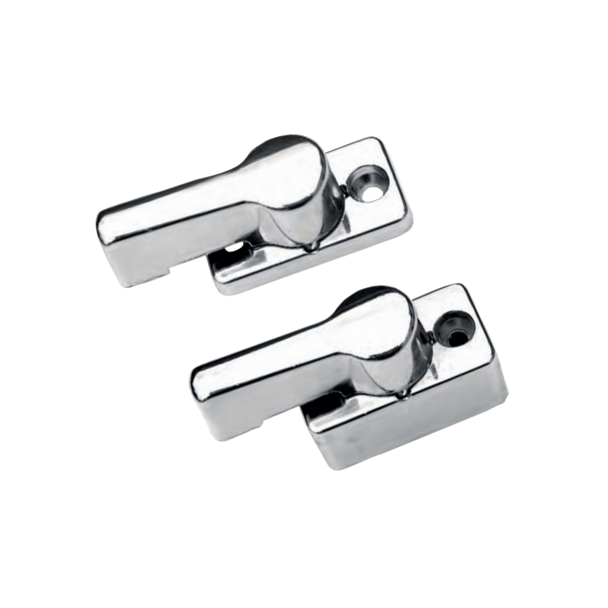 Deurvergrendeling chrome van metaal