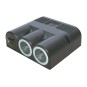 Drievoudige opbouwcontactdoos met Power USB-C / A dubbel