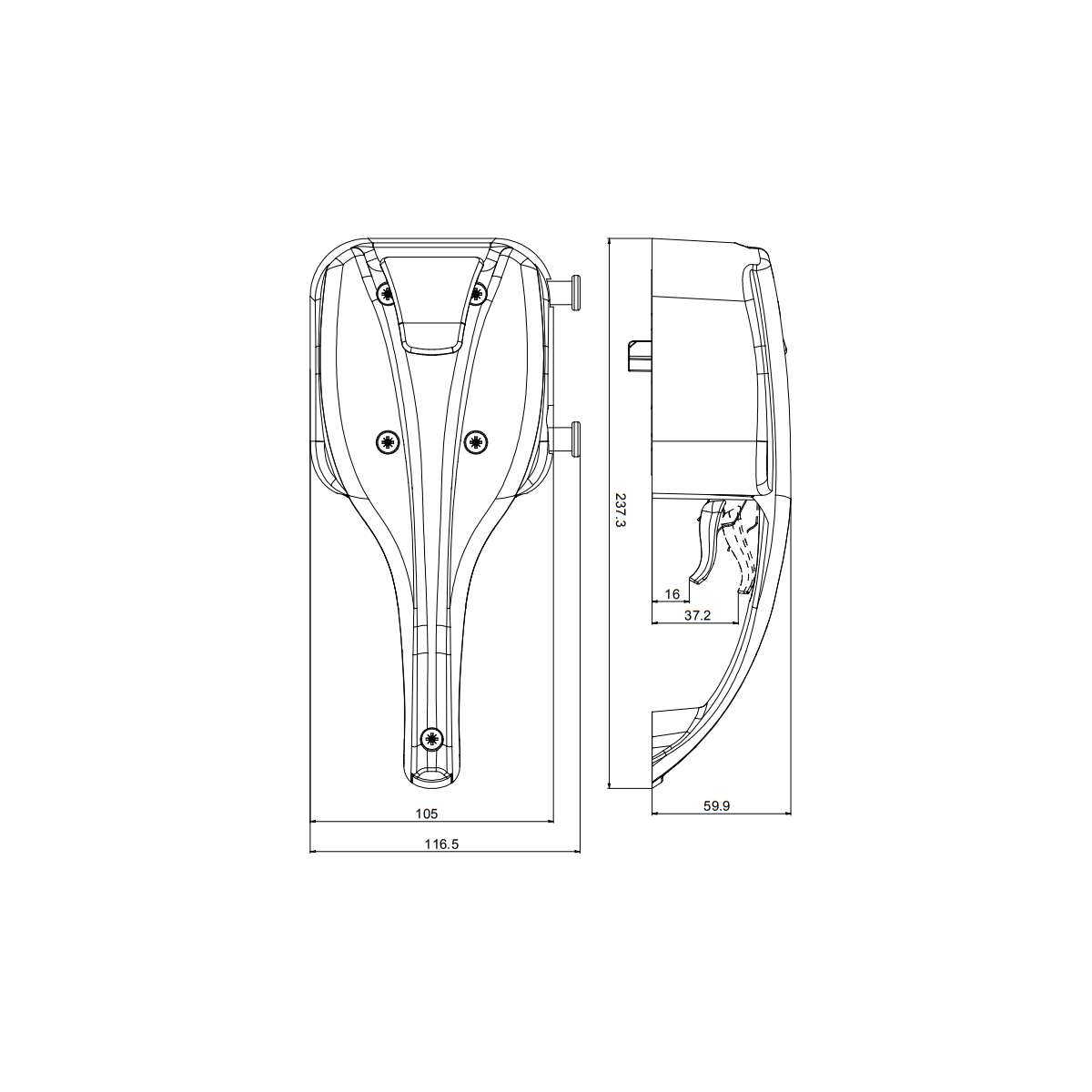 Zadi zijdeur slot Basic