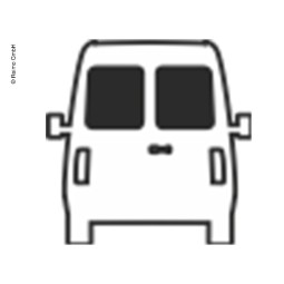 Vast achter raam Mercedes Sprinter vanaf 07, 818x800, rechts of