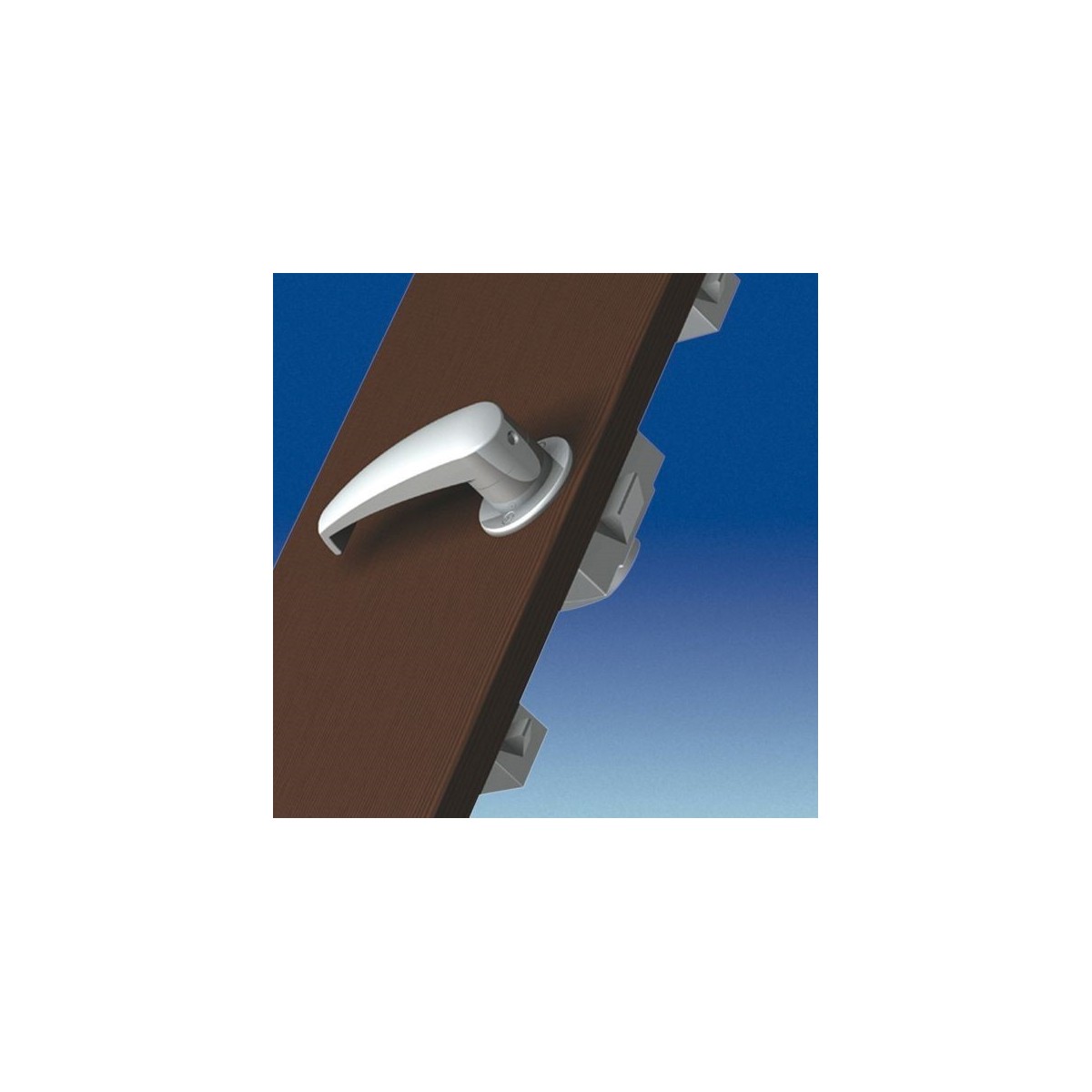 Toiletdeurslot met 3-puntsvergrendeling