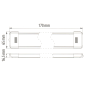 LED-opbouwlamp met matglas 18 of 54 led's 12V