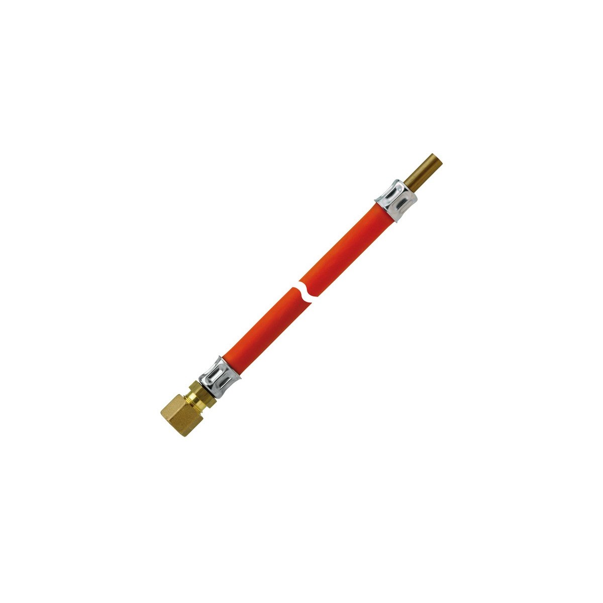 Gasslang 40cm, RVS8 x RST8x400mm