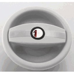 Deurslot CARAVAN rechts, zonder cilinder + sleutel zwart/wit