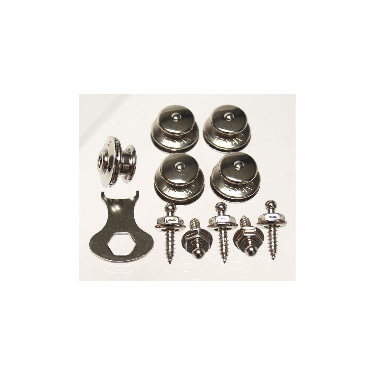 LOXX knoppen vernikkeld, 5 stuks