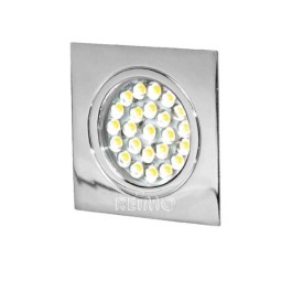 LED spot 12V, touch schakelaar, 1.6W, 24LED, chroom