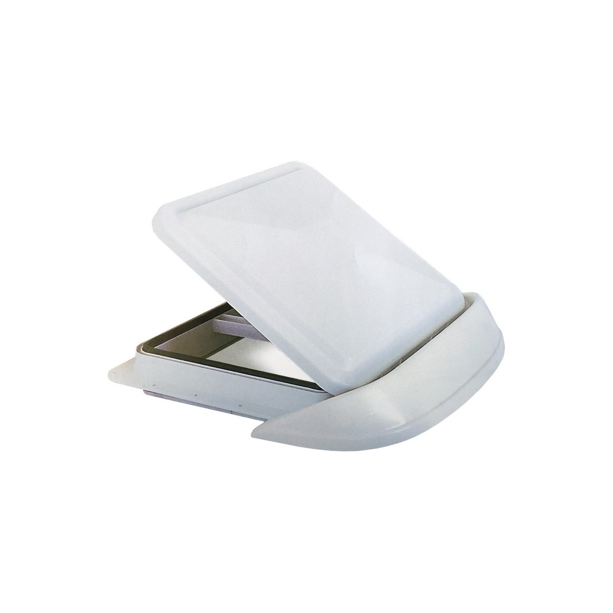 Voorspoiler wit, voor dakluiken 36-40cm