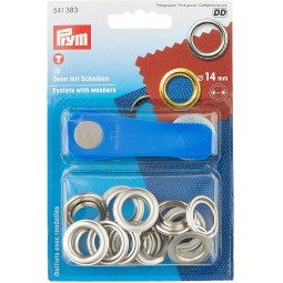 Zeilringen - zilver - Ø 14 mm - 10 Stuks