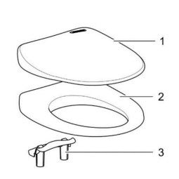 Thetford WC-bril met deksel C403L / C402C