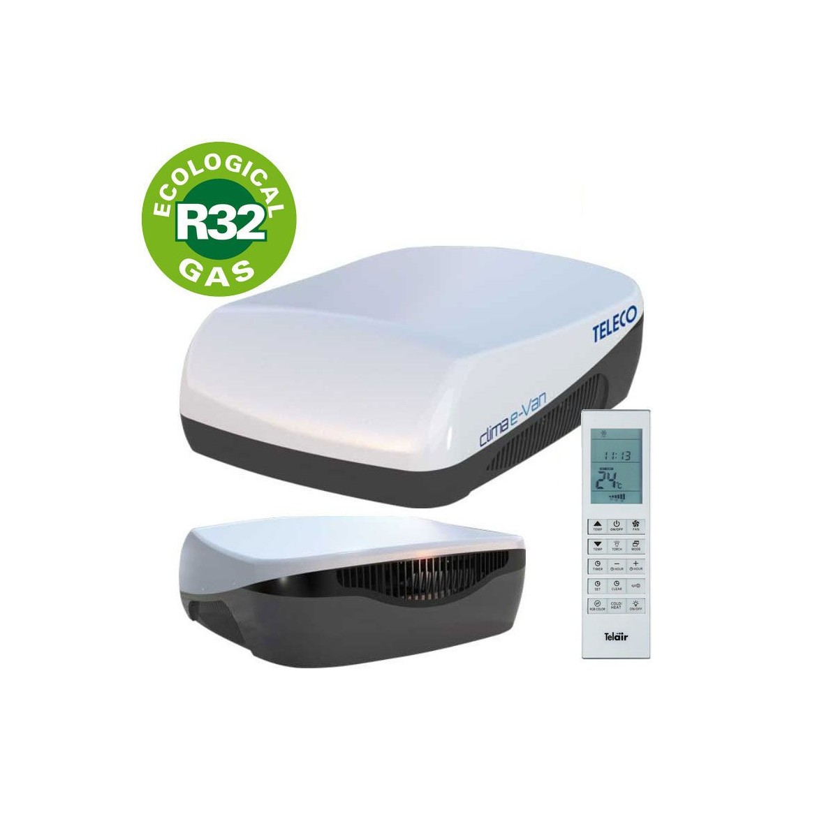 Telair Clima E-VAN 5400H Airco/Heater/RC 600W 5800BTU 1.