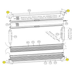 Kleine onderdelen set Comfortblind voor S7 ramen