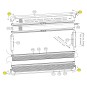 Kleine onderdelen set Comfortblind voor S7 ramen