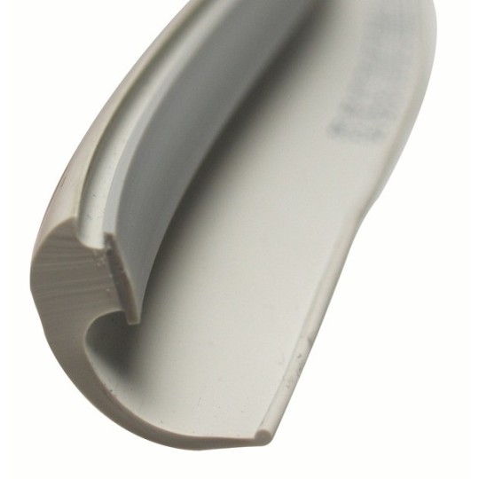 Binnenafdekprofiel 5m lichtgrijs