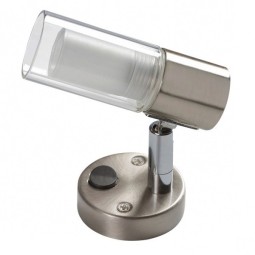 LED 1W of 2,5W opbouwspot NITRO geborsteld staal