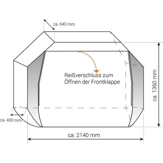 Hindermann fiets-beschermhoes Concept Zwoo