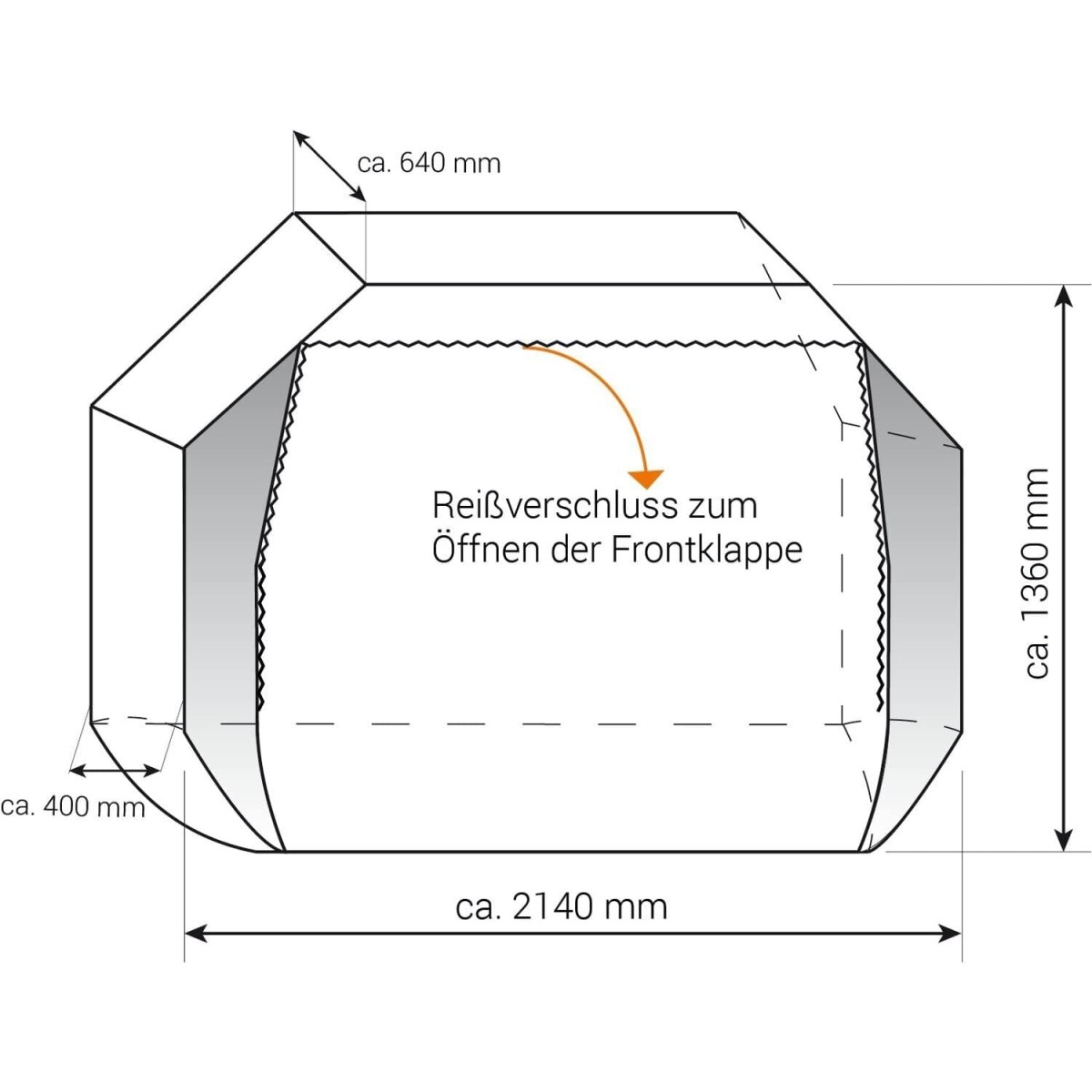 Hindermann fiets-beschermhoes Concept Zwoo