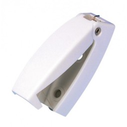 Witte kunststof deurvastzetter