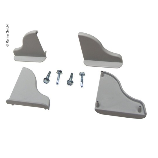 Eindkappen grijs 1 paar