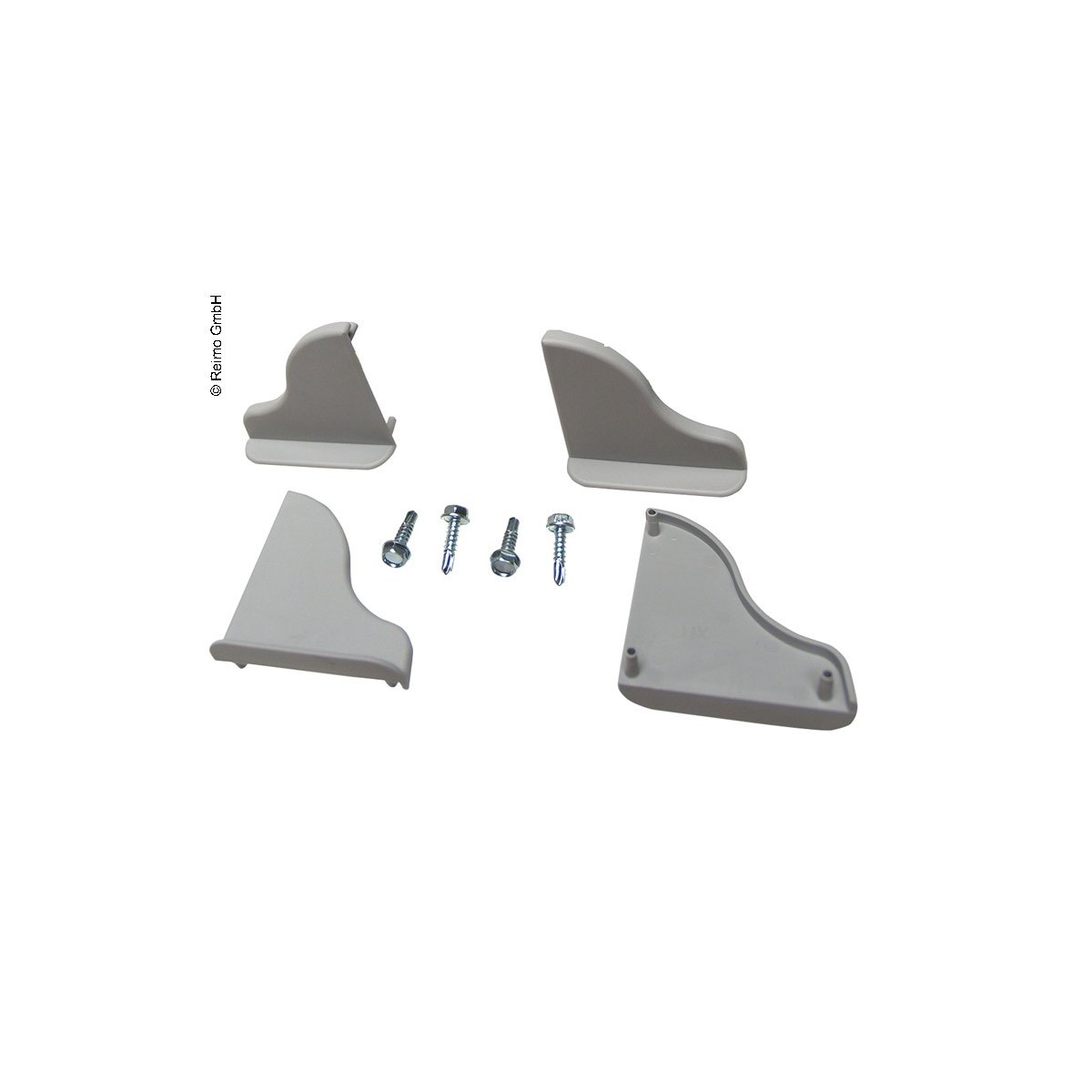 Eindkappen grijs 1 paar