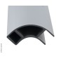 Aluminium meubelhoekprofiel 2,2 m - eenzijdig open