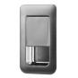 Klikslot 36 x 59 mm voor deurdikte 12 - 18 mm - mat chroom