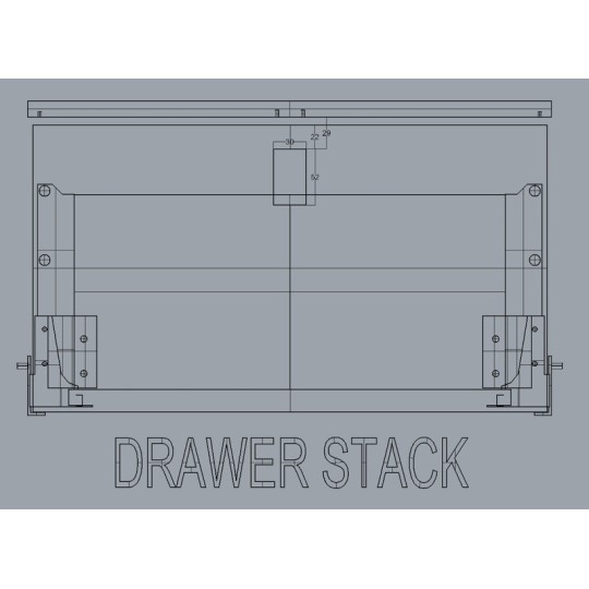 Klikslot 36 x 59 mm voor deurdikte 12 - 18 mm - mat chroom