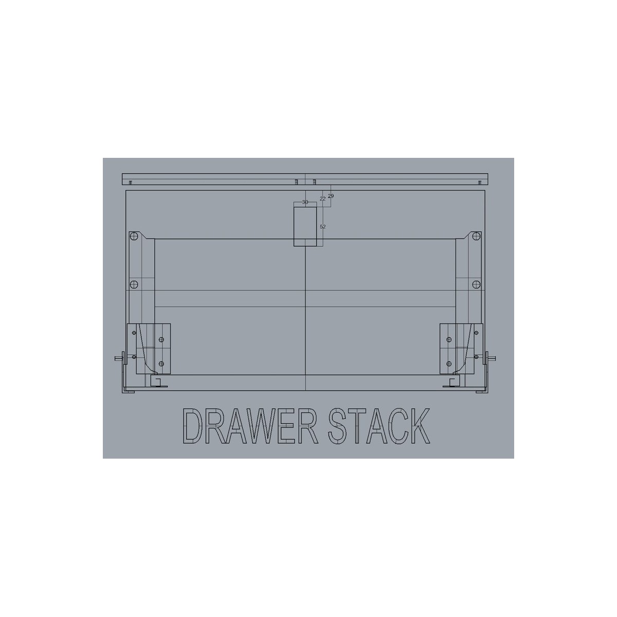 Klikslot 36 x 59 mm voor deurdikte 12 - 18 mm - mat chroom