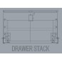 Klikslot 36 x 59 mm voor deurdikte 12 - 18 mm - mat chroom