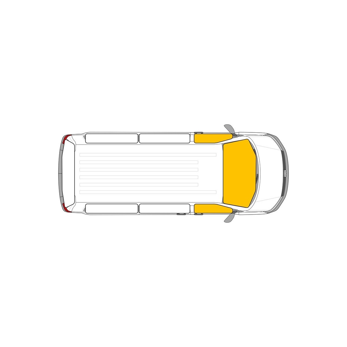 Thermische mat Isoflex cabine voor Ford Transit + Custom