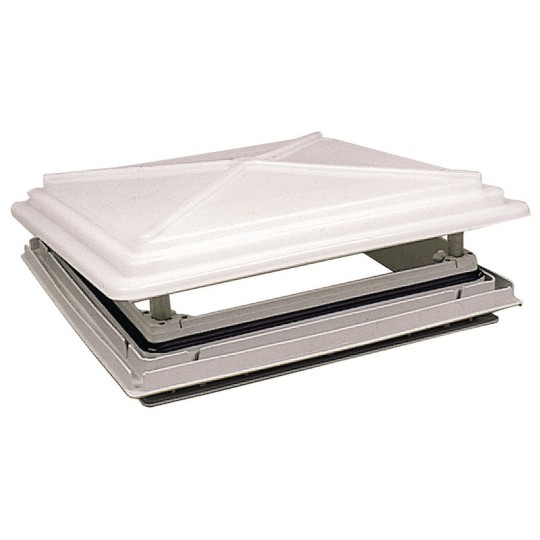 Dakluik 50x50cm met afneembare melkglazen kap