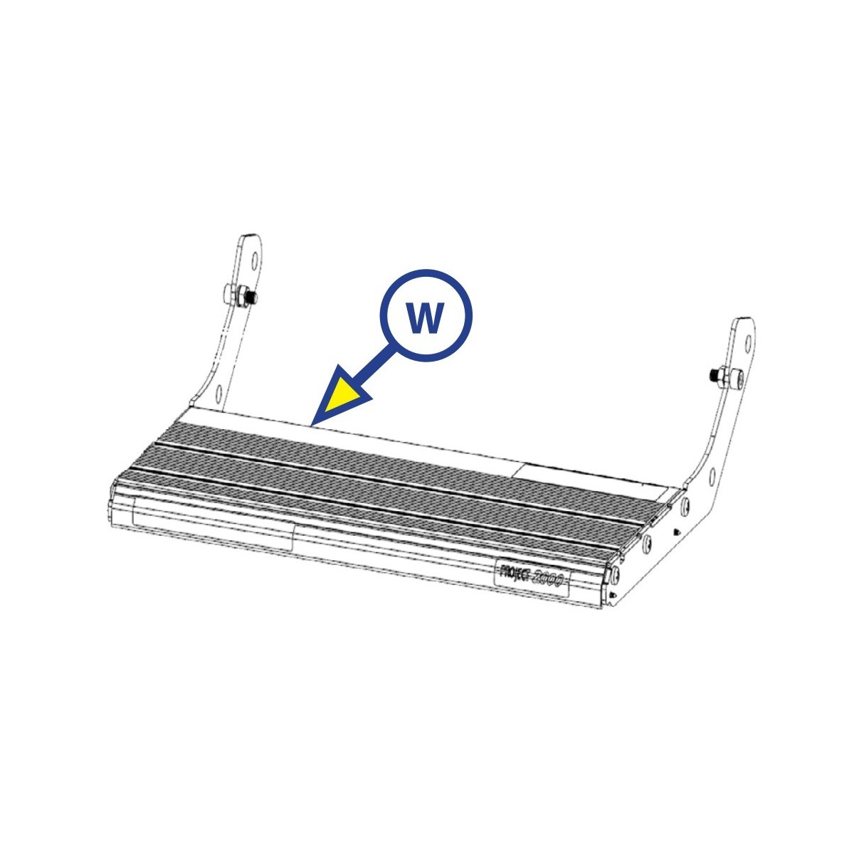 Project-2000 STEP 10750 footboard (NIEUW TYPE)
