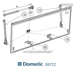 Dometic SEITZ S4 Klick-Klack raamuitzetters links en rechts