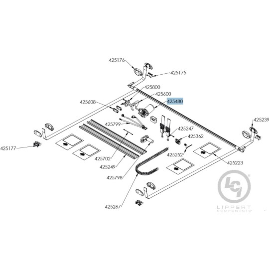 Project-2000 12V motor voor hefbed 93951