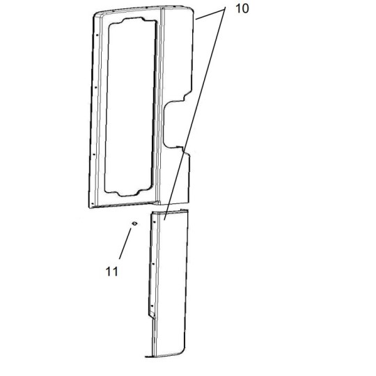 Dometic CaraD-RF deur innercovers licht grijs