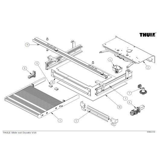 Thule SLIDE-OUT STEP 12V 2016 DUCATO parts