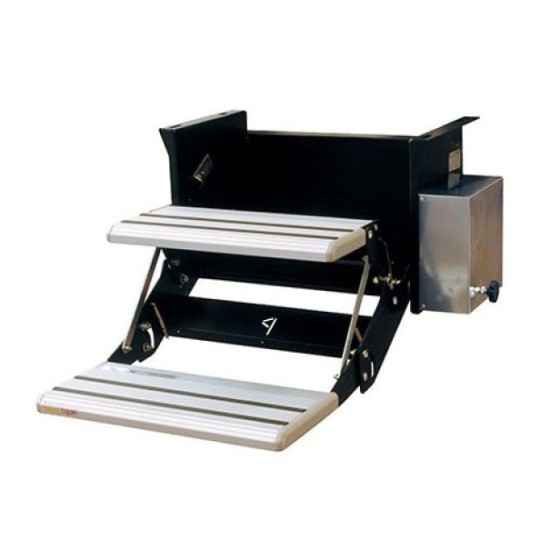 Opstap 2-treden 53 cm Motor rechts of links, diep totaal 966mm