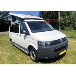 Spoiler voor VW T5 lange wielbasis, slaapdak achterkant hoog.