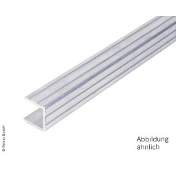 U-profiel van aluminium 15mm lengte 1,4 m