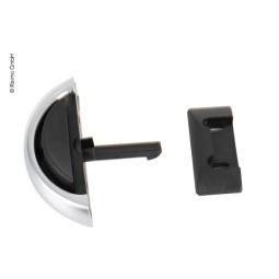 Meubelgreep zilver/zwart met tegenhanger