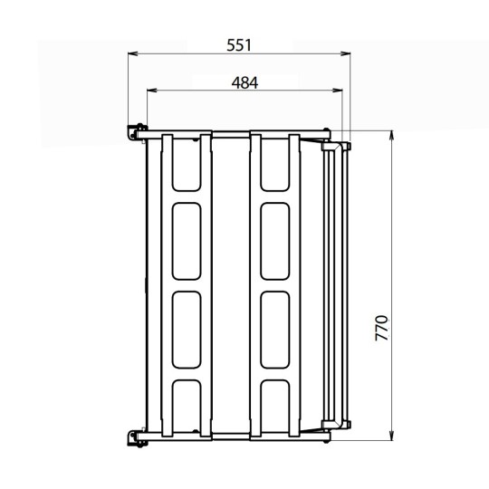 CTA EASY BED - OPVOUWBED - VERSTELBARE HOOGTE - VOOR VAN