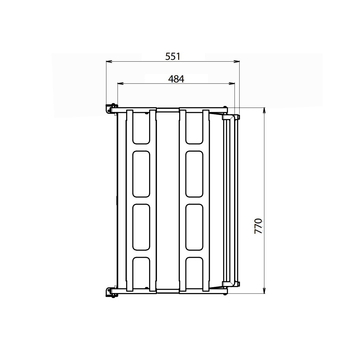CTA EASY BED - OPVOUWBED - VERSTELBARE HOOGTE - VOOR VAN